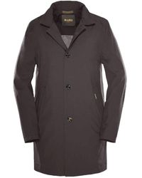 Moorer - Jassen ,Grijs ,Polyester Hektor Jas Met Verborgen Capuchon - Lyst