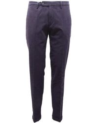 Michael Coal - Slim Fit Katoenen Broek - Lyst