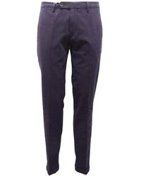 Michael Coal - Slim Fit Katoenen Broek - Lyst