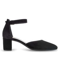 Gabor - Schwarze Blockabsatz-Pumps Aus Wildleder - Lyst
