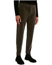 Rrd - Broeken ,Groen ,Groene Velvet Techno Corduroy Broek - Lyst