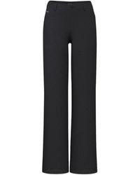 Guess - Broeken ,Zwart ,Katoen Wijde Broek - Lyst