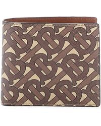 Burberry - Cc Bill Coin Tb Monogram Wallet - Lyst