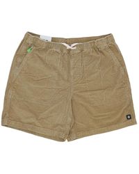 Element - Khaki Cord Walkshort Shorts - Lyst