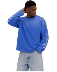 Equalite - Tops ,Blauw ,Katoen Jax Longsleeve T-Shirt - Lyst