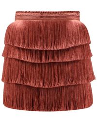 PATBO - Amber Fringe Skirt - Lyst