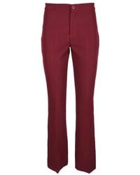 Think! - Broeken ,Rood ,Polyester Polyester Elastaan Broek - Lyst