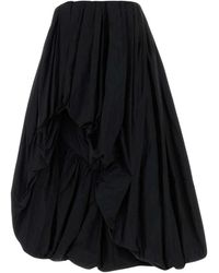 Jil Sander - Rokken ,Zwart ,Midi Skirts - Lyst