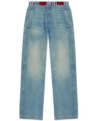 DIESEL - Jeans mit raw finish d-martian-s - Lyst