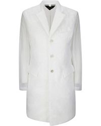 Comme des Garçons - Jassen ,Wit ,Witte Jas Met Knopen En Zakken - Lyst