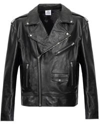 Vetements - Jassen ,Zwart ,Leather Jassen - Lyst