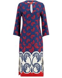 La DoubleJ - Zijden Midi Kaftan Jurk - Lyst