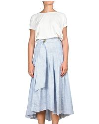 Teija Hame 34 pleats skirt - Azul