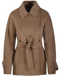 Max Mara - Jassen ,Bruin ,Wol Louis Jacket - Lyst