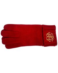 Ralph Lauren - Accessoires ,Rood ,Katoen Ribgebreide Handschoenen - Lyst