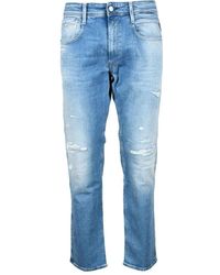 Replay - Klassische denim jeans mit elastanmischung - Lyst