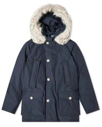 Woolrich - Jassen ,Blauw ,Katoen Arctic Parka Df Melton - Lyst