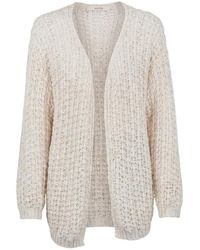 Jucca - Truien & Vesten ,Katoen Cardigan Met Engelse Steek - Lyst