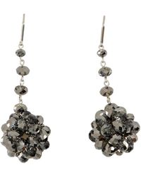 Isabel Marant - Schwarze Metall Anhänger Ohrringe Set - Lyst