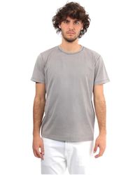 Roberto Collina - Graues rundhals-t-shirt - Lyst