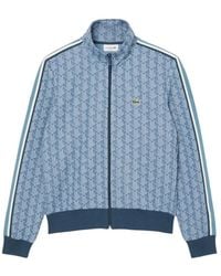 Lacoste - Paris Zip-Up Jacquard Track Jacket - Lyst