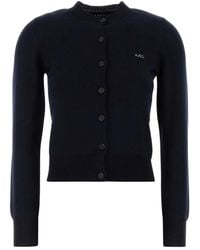 A.P.C. - Truien & Vesten ,Blauw ,Cardigan - Lyst