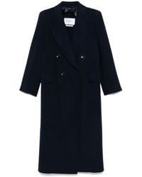 Max Mara - Jassen ,Blauw ,Marineblauwe Double-Breasted Jas - Lyst