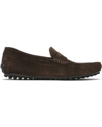 Rossano Bisconti - Braune wildleder mokassins - Lyst
