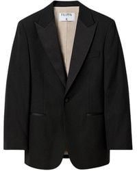 Filippa K - Jassen ,Zwart ,Wol Hourglass Tuxedo Blazer - Lyst