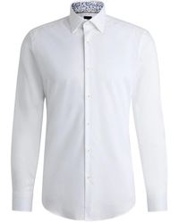 BOSS - Overhemden ,Wit ,Formele Overhemd - Lyst