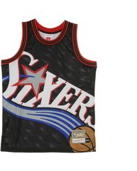 Mitchell & Ness - Fitness ,Veelkleurig ,Nba Big Face Basketball Tank Top - Lyst