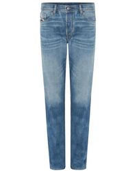 DIESEL - Blaue Gewaschene Denim Jeans - Lyst
