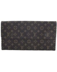 Louis Vuitton Louis vuitton wallet brown monogram fabric - Nero