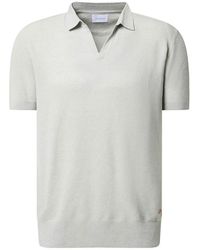 Baldessarini - Grünes Baumwoll- Und Leinenpolo-Shirt - Lyst