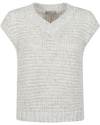 Herno - V-Neck Knitwear - Lyst