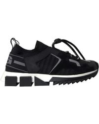 Dolce & Gabbana - Schoenen ,Zwart ,Katoen Sorrento Sneakers - Lyst