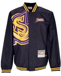 Mitchell & Ness - Nba Big Face Bomber Jacket Loslak - Lyst