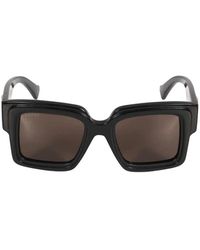 Gucci - Accessoires ,Zwart ,Vierkante Zonnebril Met Acetaat Montuur - Lyst