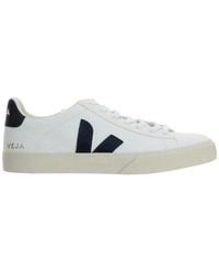 Veja - Kalbsleder Sneakers Mit V Logo Patch - Lyst