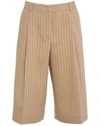 Kaos - Korte Broeken ,Leer Pinstripe Bermuda Shorts - Lyst