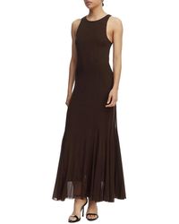 Guess - Serafina Mesh Lange Jurk - Lyst