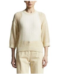 Peserico - Leichter Lurex Alpaka Tricot Pullover - Lyst