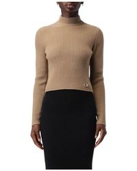Michael Kors - Gerippter Mock Neck Strickpullover - Lyst