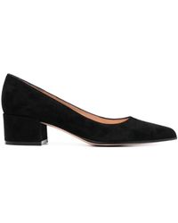 Gianvito Rossi - Zwarte Suède Leren Elegante Pumps - Lyst