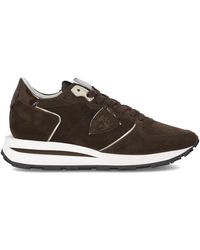 Philippe Model - Schoenen ,Bruin ,Katoen Sneakers Trpx Haute Running - Lyst