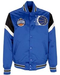 Mitchell & Ness - Jassen ,Blauw ,Polyester Orlando Magic Bomber Jacket Nba Team - Lyst