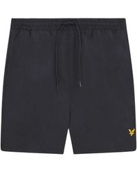 Lyle & Scott - Badmode ,Zwart ,Katoen Katoenen Zwemshorts Eenvoudige Stijl - Lyst
