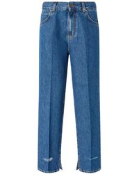 Pinko - Losse Ocean Denim Broek - Lyst