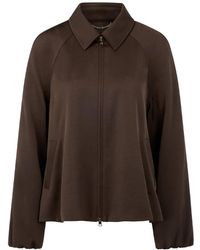 Marc Cain - Jassen ,Bruin ,Polyester Jack Jacket - Lyst
