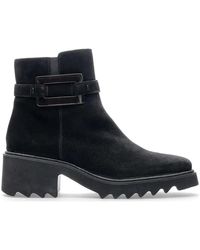 Ara - Schoenen ,Zwart ,Suède Zwarte Enkellaarsjes Voor Vrouwen - Lyst